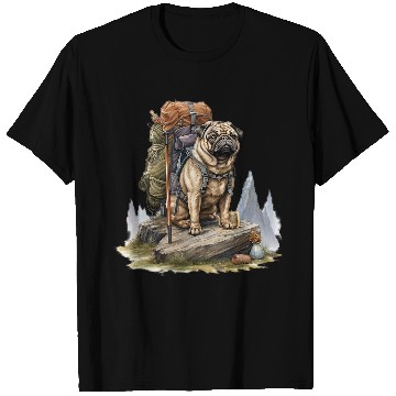 Discover Funny Take A Hike Pug Graphic Hiking Funny Pug Hiking T-Shirts