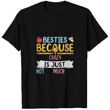Discover Secretary Job School Secretary Besties T-Shirts