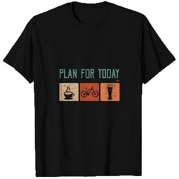 Discover Beer Fun Plan For Today Coffee Cycling Beer Vintage T-Shirts