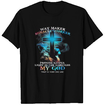 Discover Lion Pet Way maker Miracle Worker Jesus Lion T-Shirts