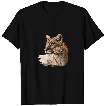 Discover Lion Pet Mountain Lion Predatory Cat T-Shirts