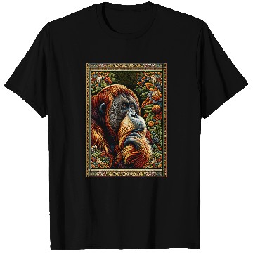 Discover Lion Pet Artwork Elegant Tapestry Motif Style T-Shirts