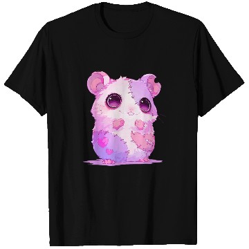Discover Hamster Pet Kawaii Pastel Goth Creepy Cute Zombie Patchwork Hamster T-Shirts