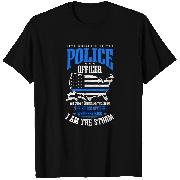Discover I Am Storm Design 4th July Police Officer T-Shirts