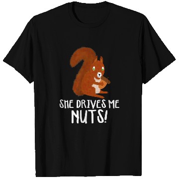 Discover Squirrel Pet Nutty Squirrel His Her Matching Couple Design T-Shirts