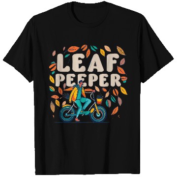 Discover leaf peeper Hiking cycling Autumn picnic fall T-Shirts