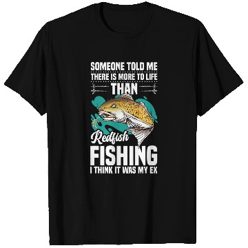 Discover Redfish Fishing Essentials Fishing Rod Redfish Fisherman T-Shirts