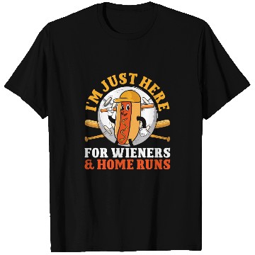 Discover Just Here For Wieners and homes Runs Funny Baseball T-Shirts