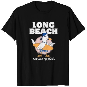 Discover LONG BEACH NEW YORK vintages Surf Retro Surfing T-Shirts