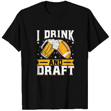 Discover Beer Fun Fantasy Football Trophy Draf Beer and Draft T-Shirts