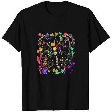Discover Nature Boho Wildflowers vintages Botanical Cottagecore Garden T-Shirts
