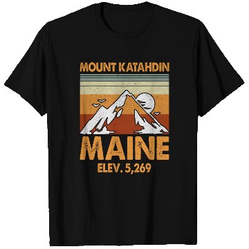 Discover Maine Mountain State Hiking Mt Katahdin T-Shirts