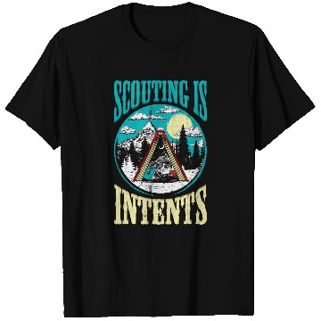 Discover Scouting Is InTents Funny Scout Camping Happy Camper T-Shirts