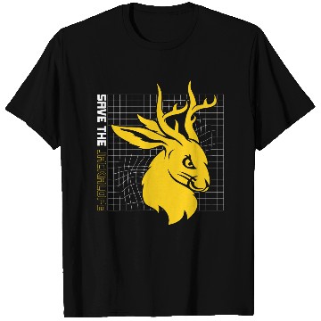 Discover Save The Jackalope Cryptid Jackrabbit Rabbit Bunny T-Shirts