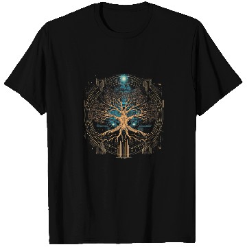 Discover Tree Of Life Viking Sacred Geometry Celtic Norse Zen 41 T-Shirts