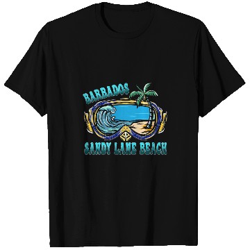 Discover Sandy Lane Beach Barbados Vacation Beach T-Shirts