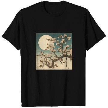 Discover Midnight Magic in a Blossoming Cherry Blossom Forest T-Shirts