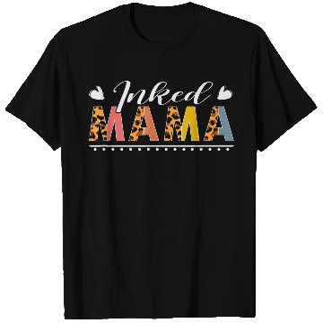 Discover Inked Mama Tattoo Leopard Print vintages Mothers Day T-Shirts