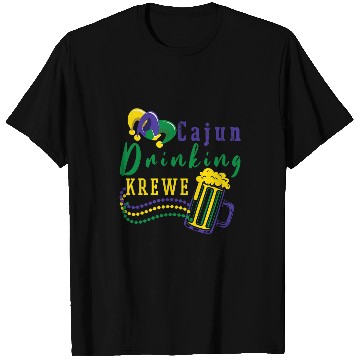 Discover Mardi Gras Cajun Drinking Krewe Beer Mug Novelty Costume T-Shirts