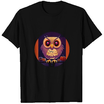 Discover Owl Pet Cute Halloween Barn Owl Jack o Lanterns T-Shirts