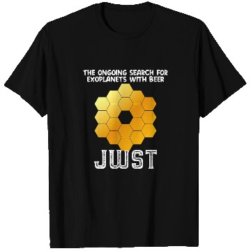 Discover Beer Fun James Webb Space Telescope Beer JWST Item Science T-Shirts