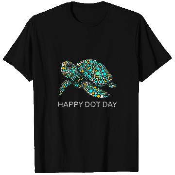 Discover Turtle Pet Happy Dot Day Turtle Graphic Kids students teachers 2024 1 T-Shirts