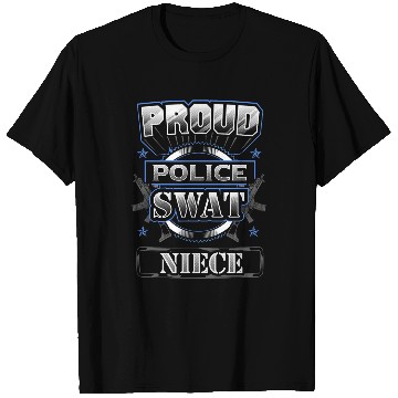 Discover Proud Police SWAT Niece Graphic T-Shirts