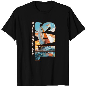 Discover St Thomas US Virgin Islands Sailing Nautical Sailor T-Shirts
