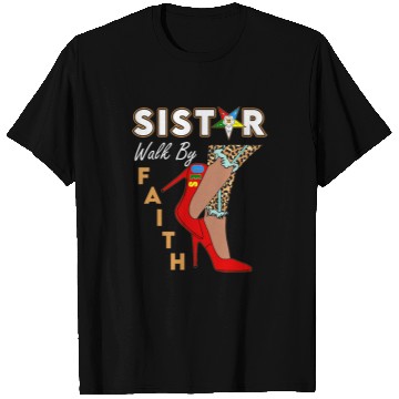 Discover OES SiStar Leopard Walk By Faith Eastern Star Thanksgiving T-Shirts