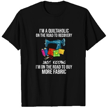 Discover Sewing Machine Patchwork Gift Quilt Quilter T-Shirts