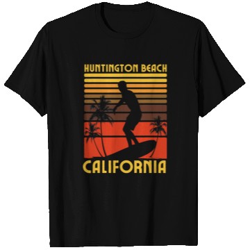 Discover Surf Life Huntington Beach californiasSurfing Surfer Ocean Vintage T-Shirts