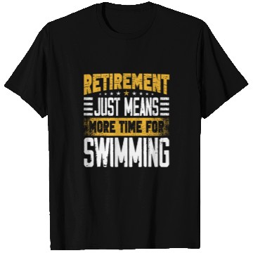 Discover Swimmer Rescue Lifeguard Swim Instructor Retired Retirement T-Shirts