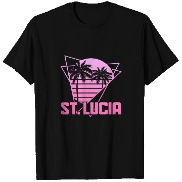 Discover St Lucia Retro vintages Surf 80s Souvenir Beach Surfer T-Shirts