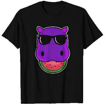 Discover Hippo Pet Watermelon lover hippopotamus zookeeper hippo T-Shirts