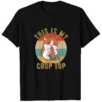 Discover Hamster Pet Maize Corn Lover Hamster Retro This Is My Crop Top Corn T-Shirts