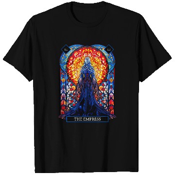 Discover Stained Glass The Empress Tarot Card Psychic Reading T-Shirts