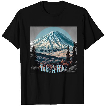 Discover Take a hike mountain trails outdoor adventure fun sun T-Shirts