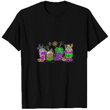 Discover mardi gras louisiana coffee drinks mardi gras beads T-Shirts