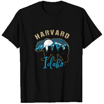 Discover Bear Pet Harvard Idaho Bear Silhouette Moon Forest Mountains T-Shirts