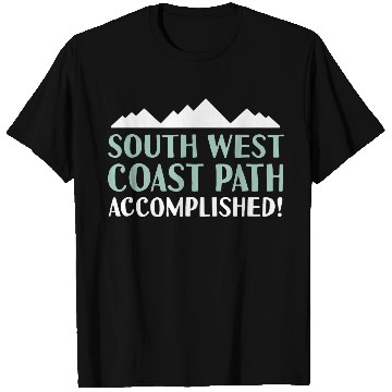 Discover South West Coast Path Accomplished Walking Hiking Camping T-Shirts