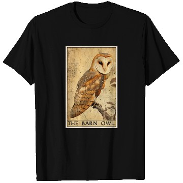 Discover Owl Pet Barn Owls Barn Owl Tarot Card T-Shirts