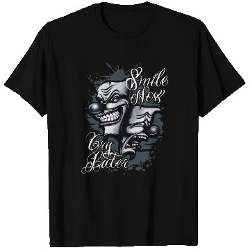 Discover Smile Now Cry Later Chicano Tattoo art T-Shirts