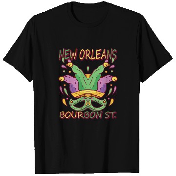 Discover Mardi Gras Masks New Orleans Bourbon Street Louisiana T-Shirts