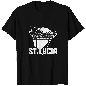 Discover St Lucia vintages Retro Surf 80s Souvenir Beach Surfer T-Shirts