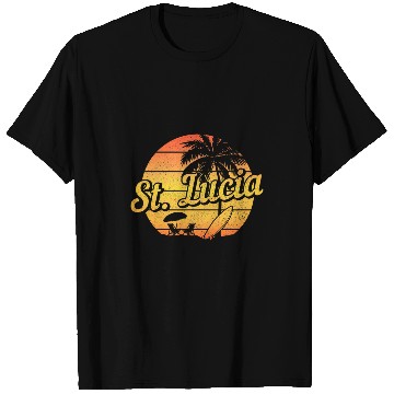 Discover St Lucia Surf vintages Souvenir Beach Surfer 1 T-Shirts
