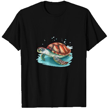 Discover Turtle Pet marine life design for turtle lover and divers T-Shirts
