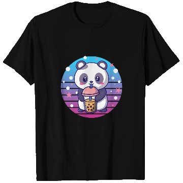 Discover Panda Pet Boba Tapioca Pearls Bubble Milk Tea Drink Panda Lover 5 T-Shirts