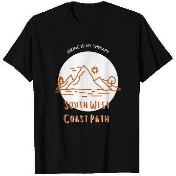 Discover South West Coast Path Hiking Cornwall englands Trail Travel T-Shirts
