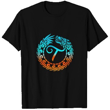 Discover Dragon Pet Tribal Dragon Initial Letter T Monogram Boho T-Shirts