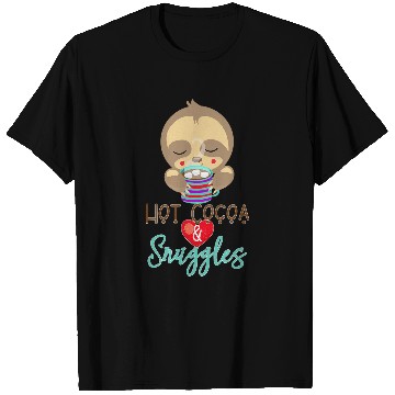 Discover Sloth Pet Hot Cocoa and Snuggles Sleepy Sloth T-Shirts